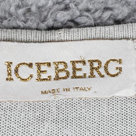 Iceberg Vtg Disney Sweater Mickey Mouse White Pullover Women’s Medium Flaw - Picture 4 of 9